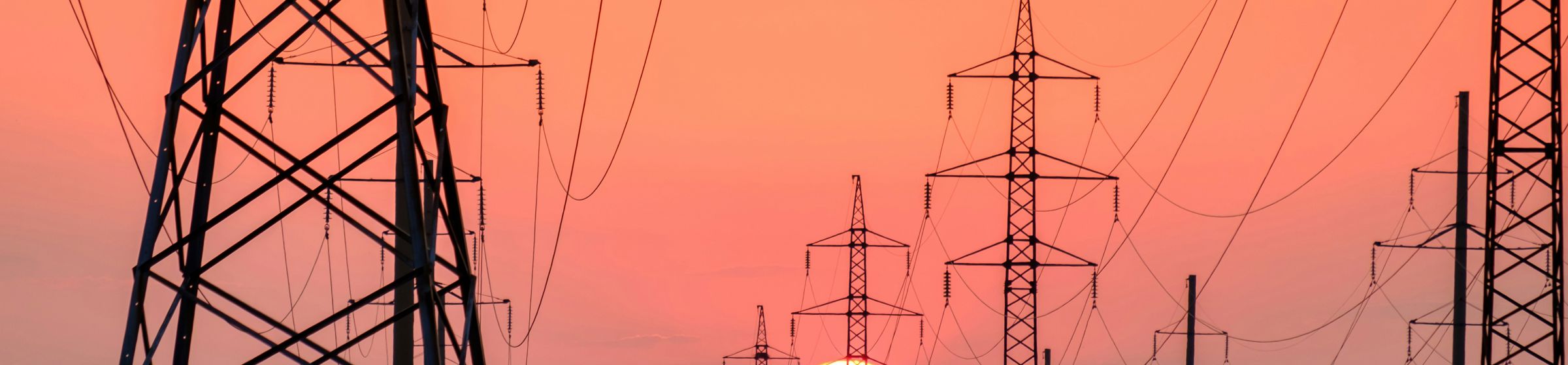 Electricity Grid at Sundown